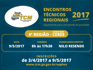 Encontro Técnico Regional do TCM chega às regiões Norte e Vale do São Patrício