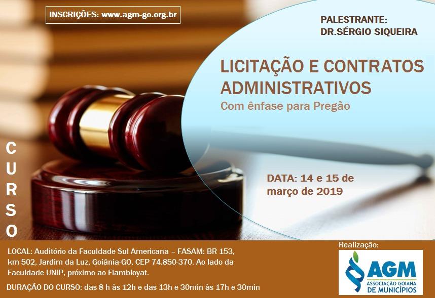 Licitação e contratos administrativos, com ênfase para Pregão.