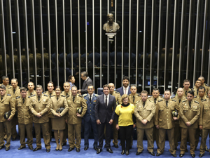 ?Senado presta homenagem a PM-GO pelos seus 159 anos