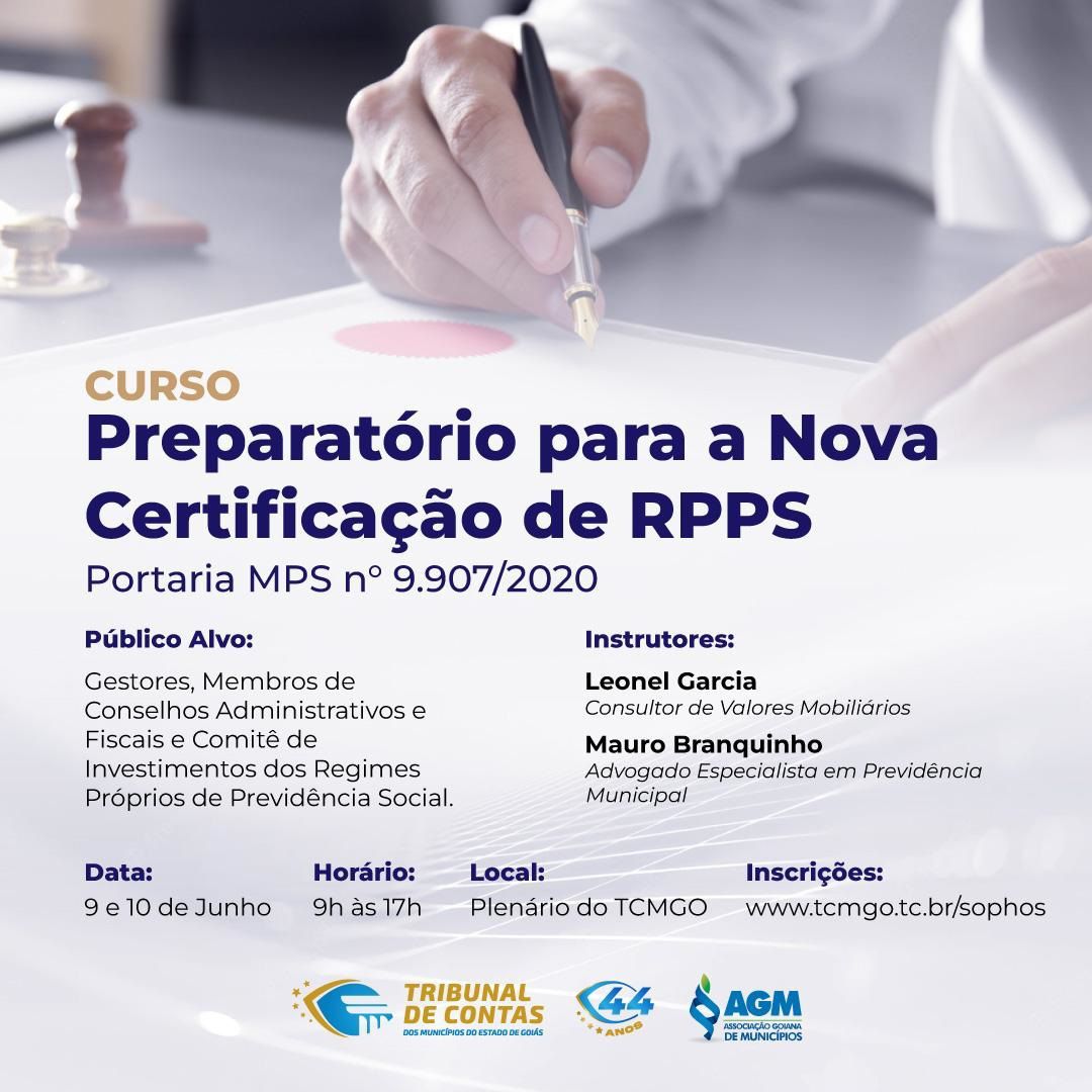 Curso Preparatório para a Nova Certificação de RPPS